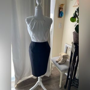 Ann Klein navy skirt size 6p. Never worn.